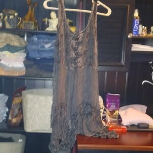 Rebellion Charcoal Lace Mini Dress